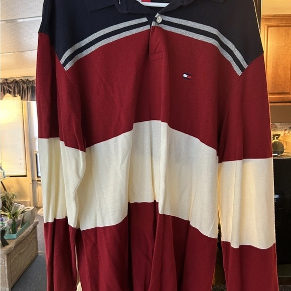 Tommy Hilfiger Other - Vintage Tommy Hilfiger Striped Polo Mens Shirt SZ XL EUC!